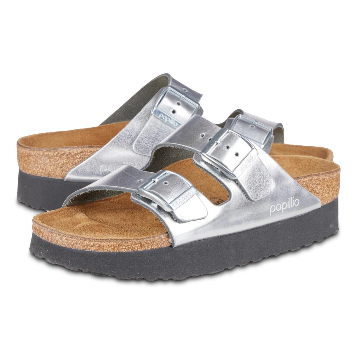 Birkenstock Women's Papillio Arizona Platform Natural Leather Sandals