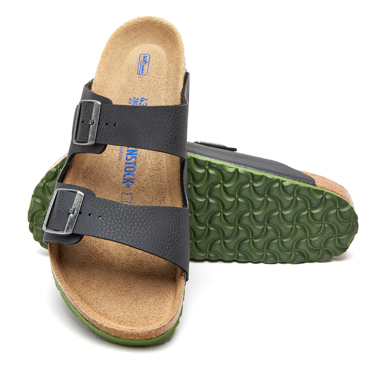 Birkenstock Arizona Embossed Soft Footbed Leather Sandals
