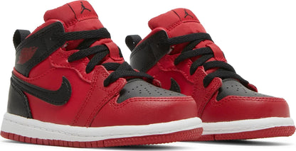 Air Jordan Toddlers Retro 1 Mid 'Reverse Bred' Td Sneakers