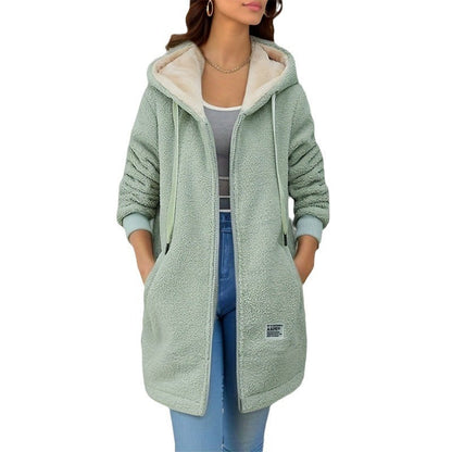 Women’s Long Fleece Zip Hoodie
