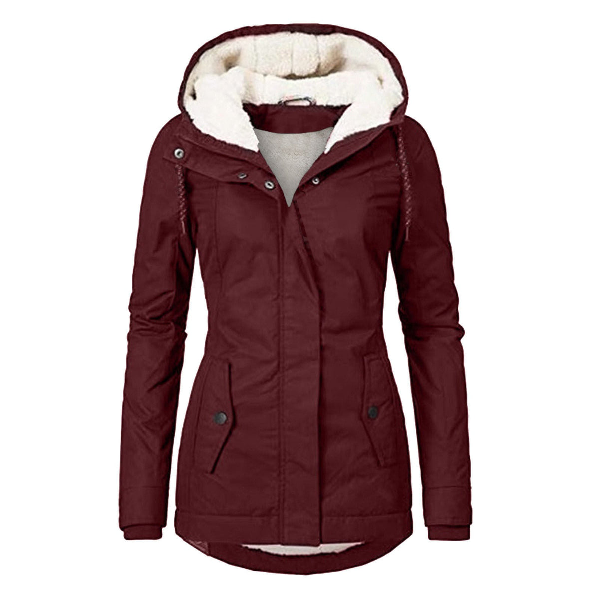 Women's Warm Hooded Fleece Jacket