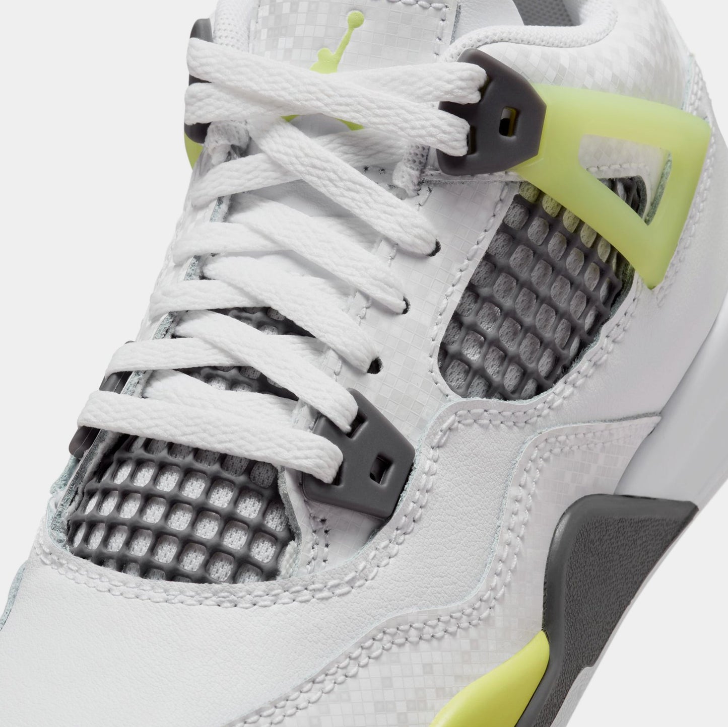 Air Jordan Preschool Retro 4 'Light Lemon Twist' Ps Sneakers