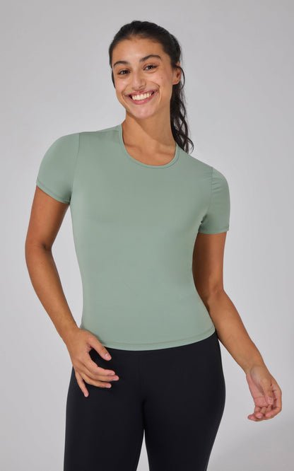 90 Degree by Reflex 2 Pk Air Cloud Jersey Meet and Greet Length Short Sleeve Shirt