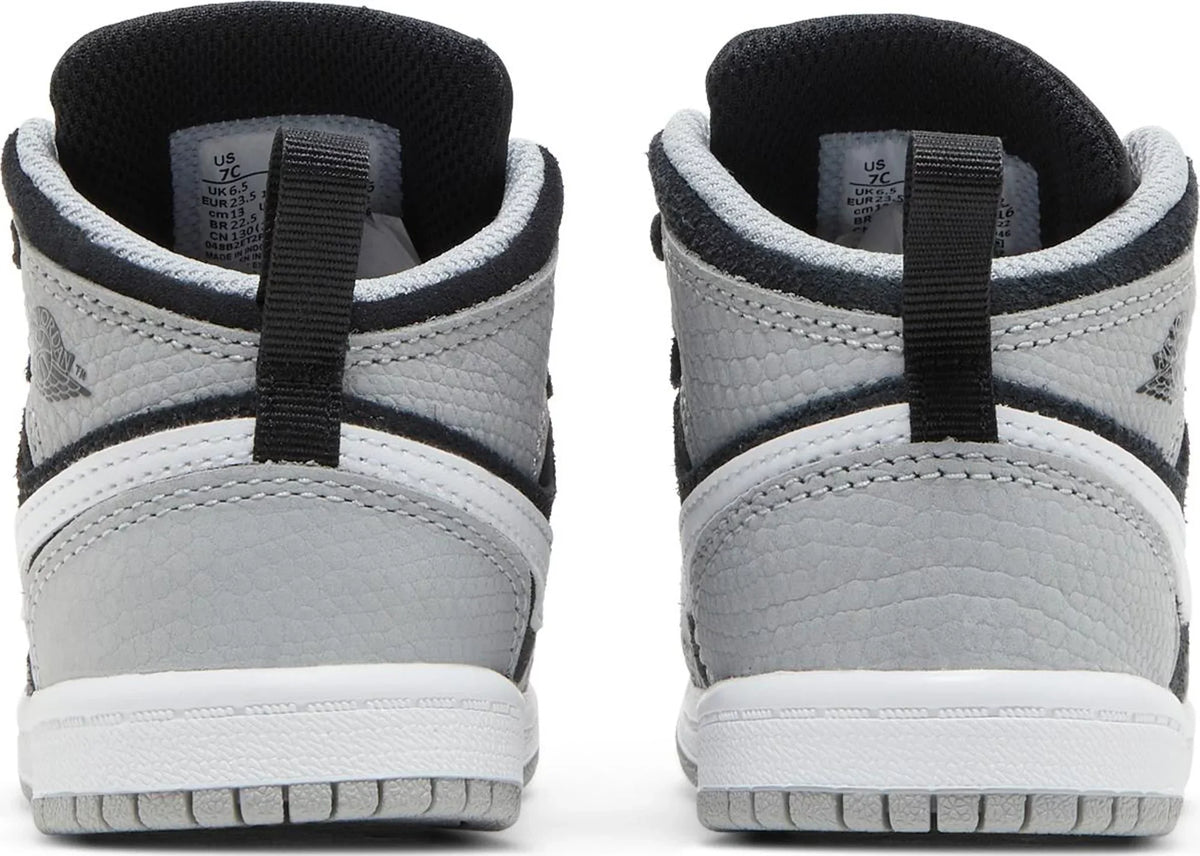 Air Jordan Toddlers Retro 1 Mid Se 'Elephant Print' Td Sneakers