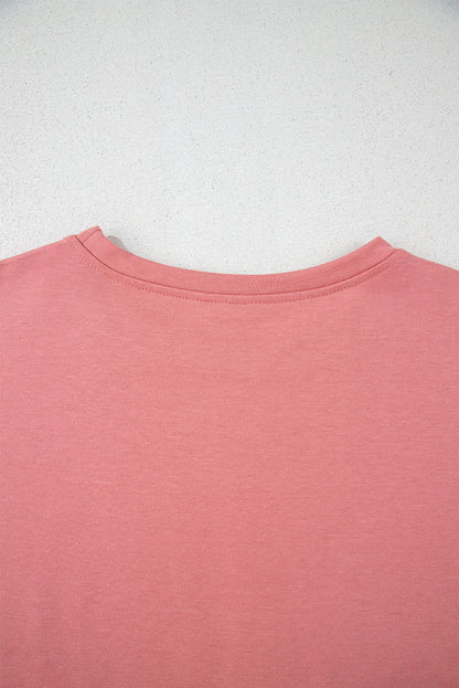 Evelynn Blossom 2pcs Cropped Tee Set