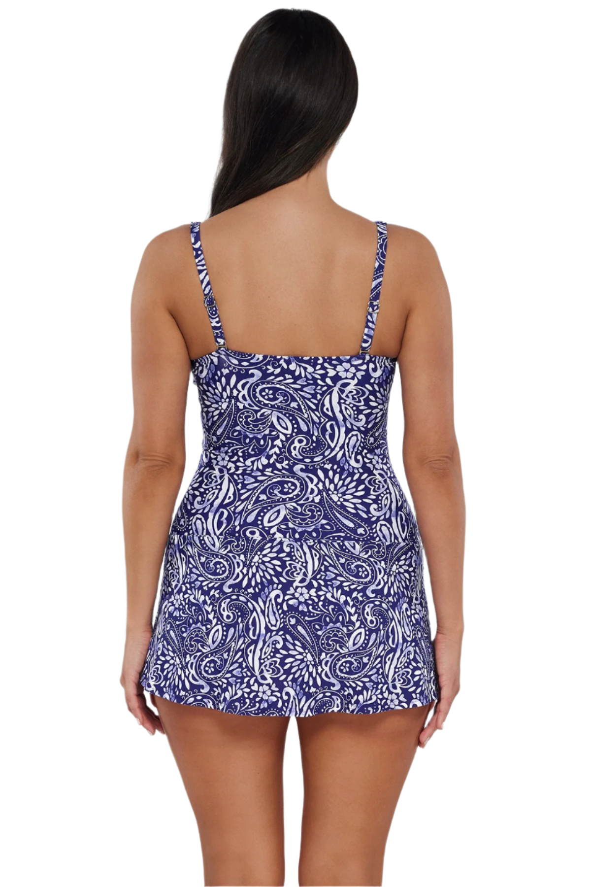 Sunsets Escape Sienna Swim Dress - Marina - FINAL SALE