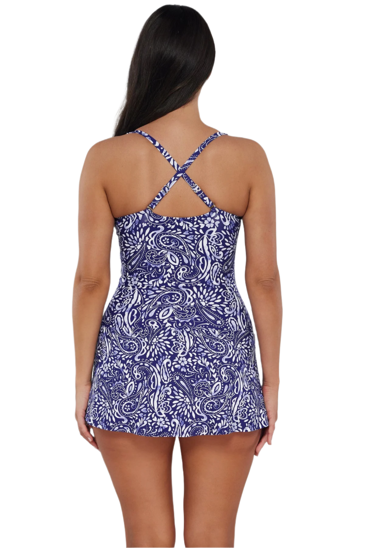 Sunsets Escape Sienna Swim Dress - Marina - FINAL SALE
