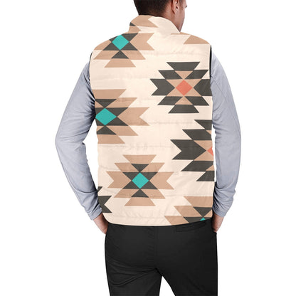 Baha Ranch Tan Aztec Puffy Vest