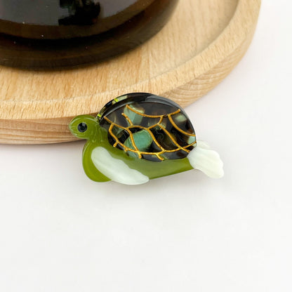 SSR Acetate Mini Green Turtle Claw Hair Clip