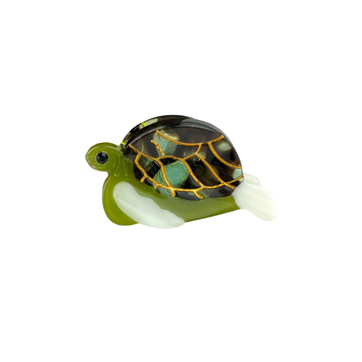 SSR Acetate Mini Green Turtle Claw Hair Clip