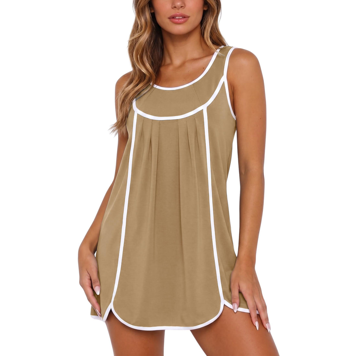 Women's Athletic Sleeveless Tennis Dress