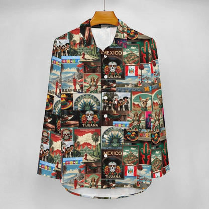 Baha Ranch Colores de Mexico Destination Mexico Button Up Shirt