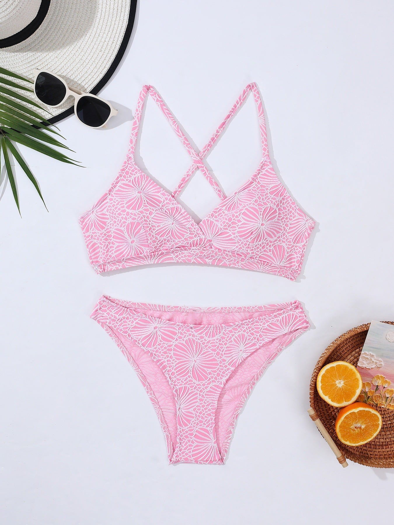 Lace up sexy bikini swimsuit
