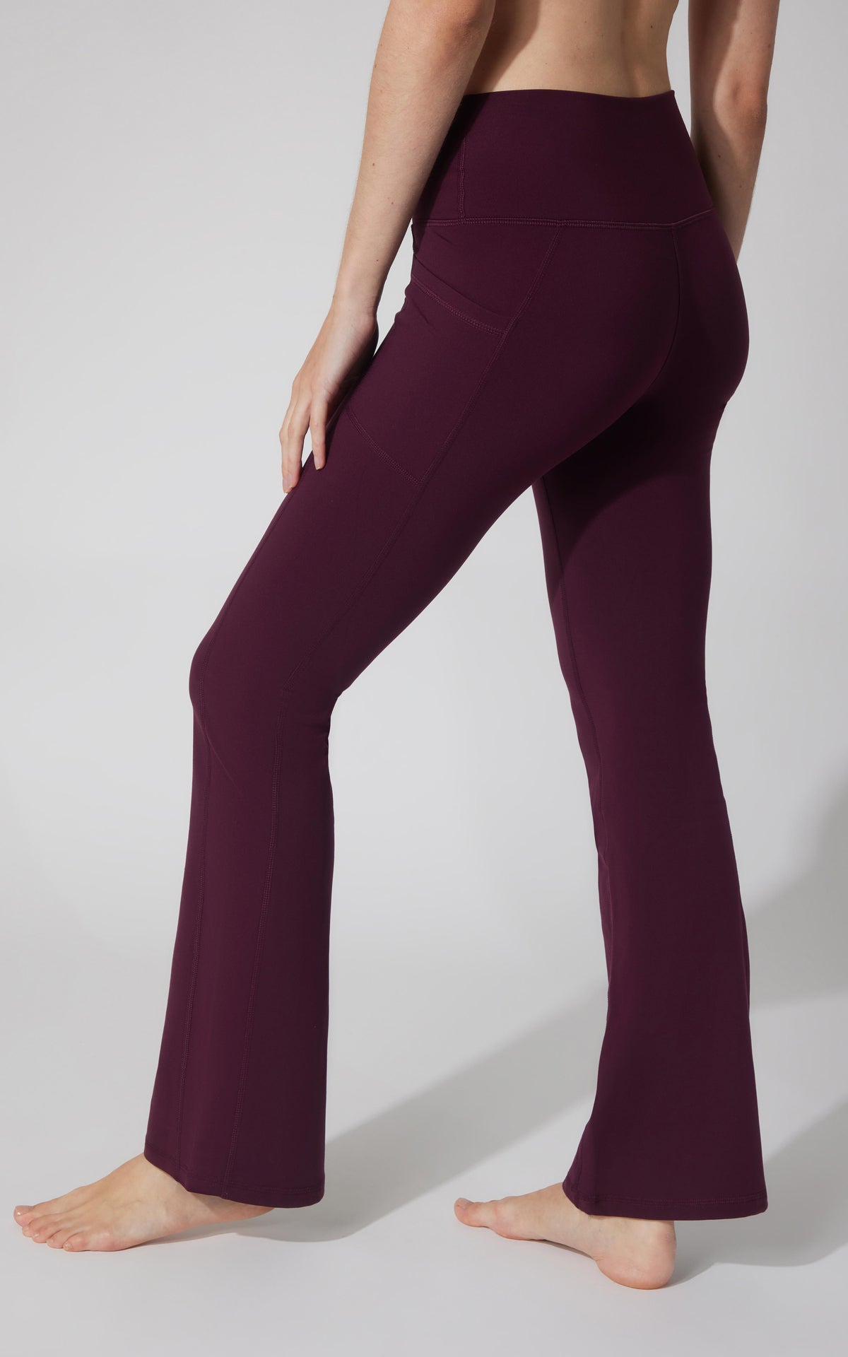 90 Degree by Reflex Polarlux Tribeca Elastic Free Full Length Side Pocket Flare Leg Pant
