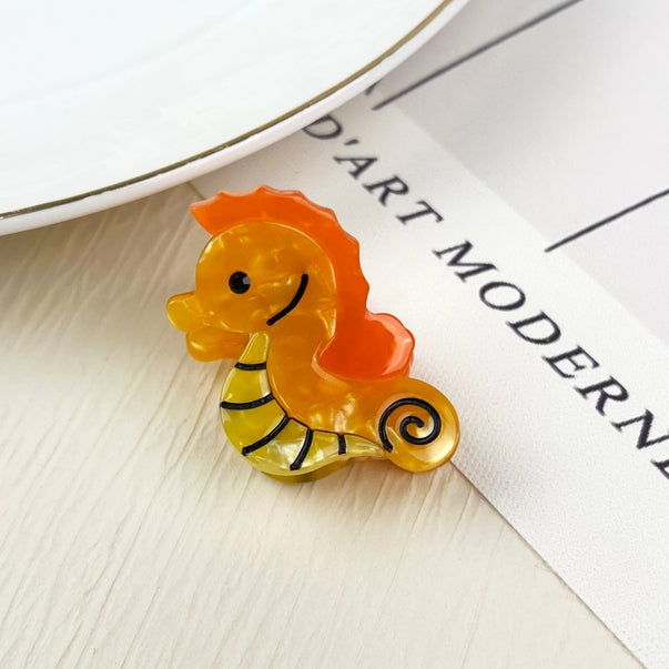 SSR Acetate Mini Seahorse Claw Hair Clip