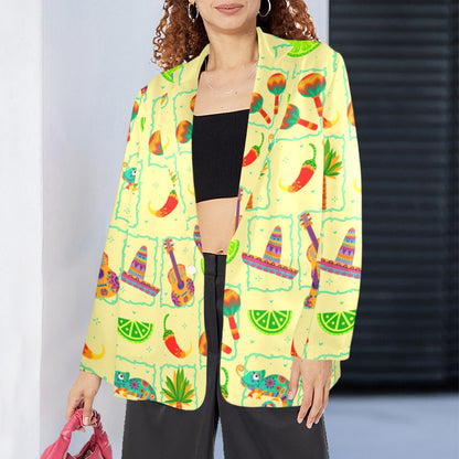 Baha Ranch Colores De Mexico Festival Blazer Women's Blazer