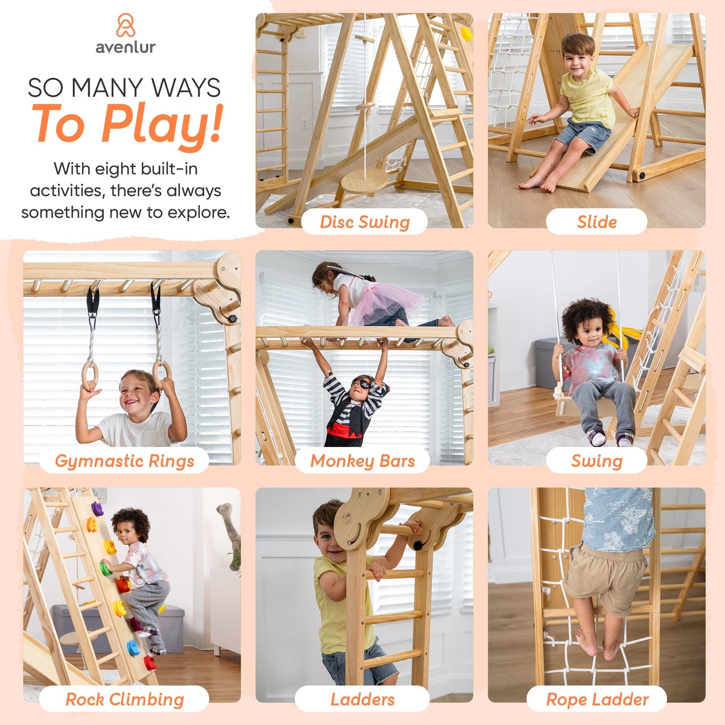Chestnut | Foldable Jungle Gym
