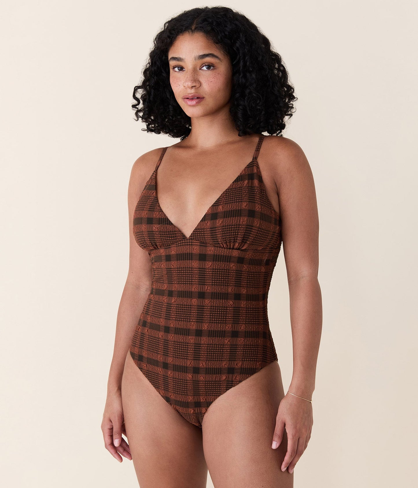 The Lanikai One Piece - Plaid - Sierra Plaid - Long Torso