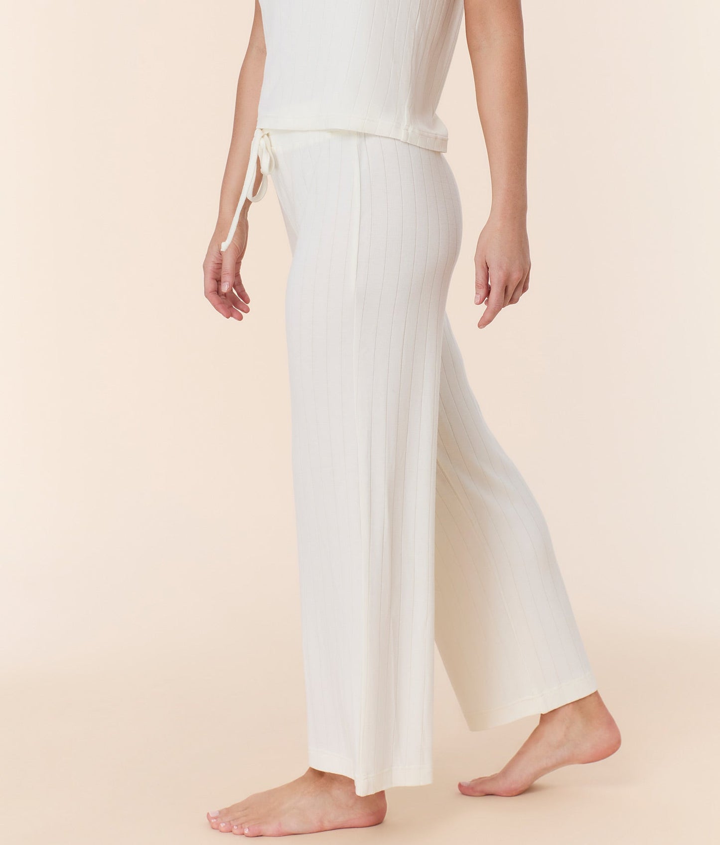 The Wide Leg Pant - Wide Rib - Snow