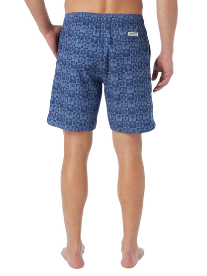 Fair Harbor The Anchor Men's Trunks Boardshort - Navy Hibiscus