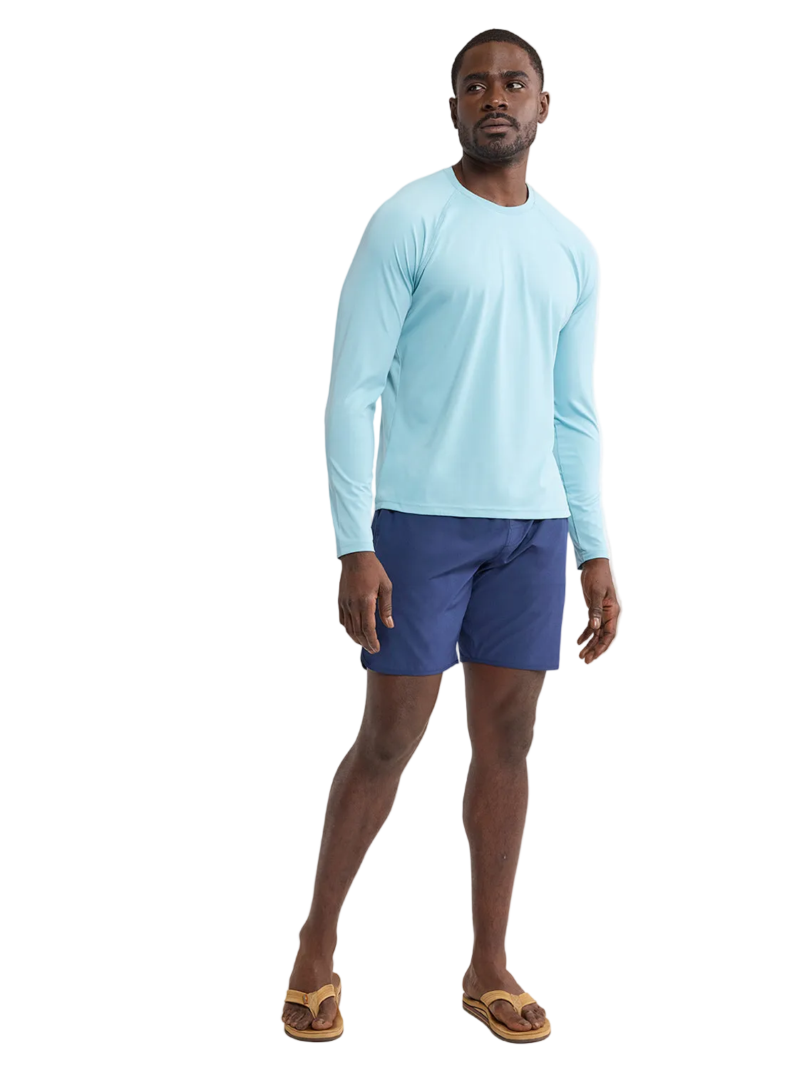 Fair Harbor Men's Anchor Rashguard - Bay Blue