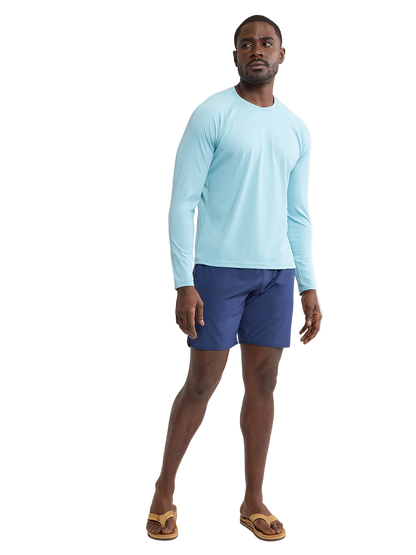 Fair Harbor Men's Anchor Rashguard - Bay Blue