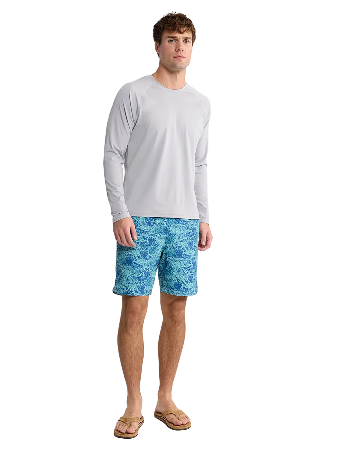 Fair Harbor Men's Anchor Rashguard - Seastone