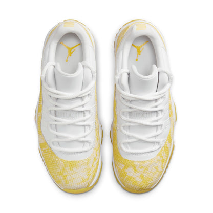 Air Jordan Women's Retro 11 Low 'Yellow Snakeskin' Sneakers