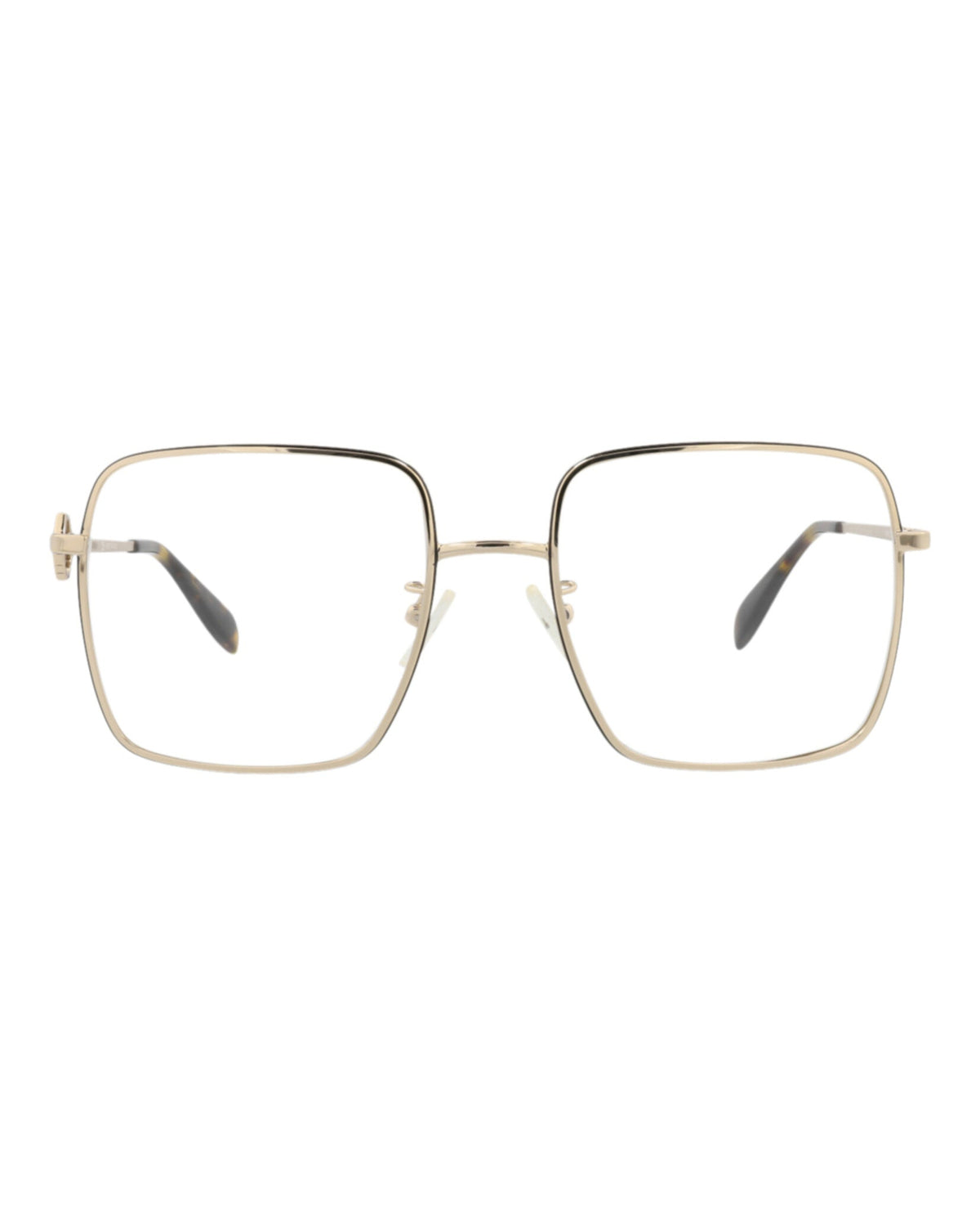 Alexander McQueen Square-Frame Metal Optical Frames