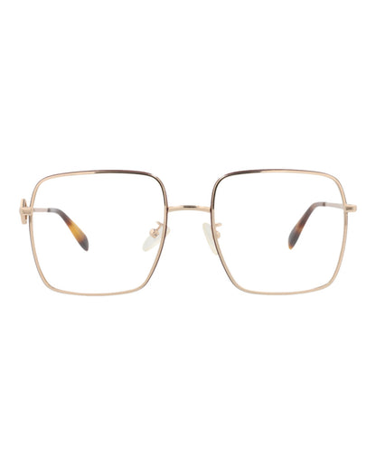 Alexander McQueen Square-Frame Metal Optical Frames