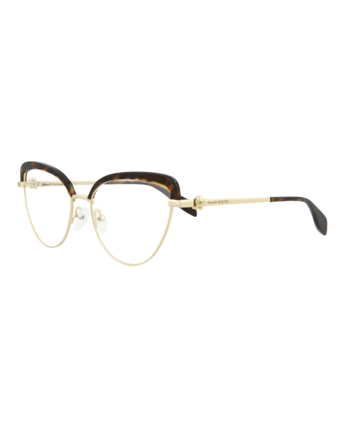 Alexander McQueen Cat Eye-Frame Metal Optical Frames