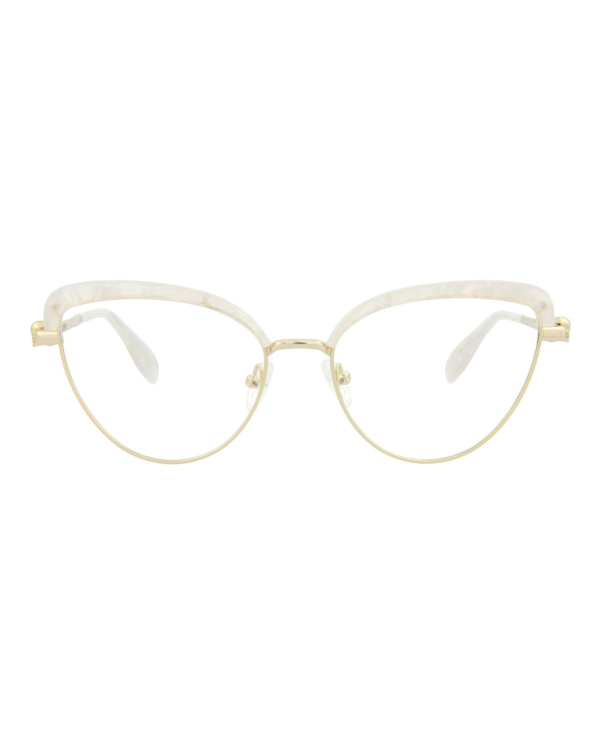 Alexander McQueen Cat Eye-Frame Metal Optical Frames