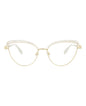 Alexander McQueen Cat Eye-Frame Metal Optical Frames