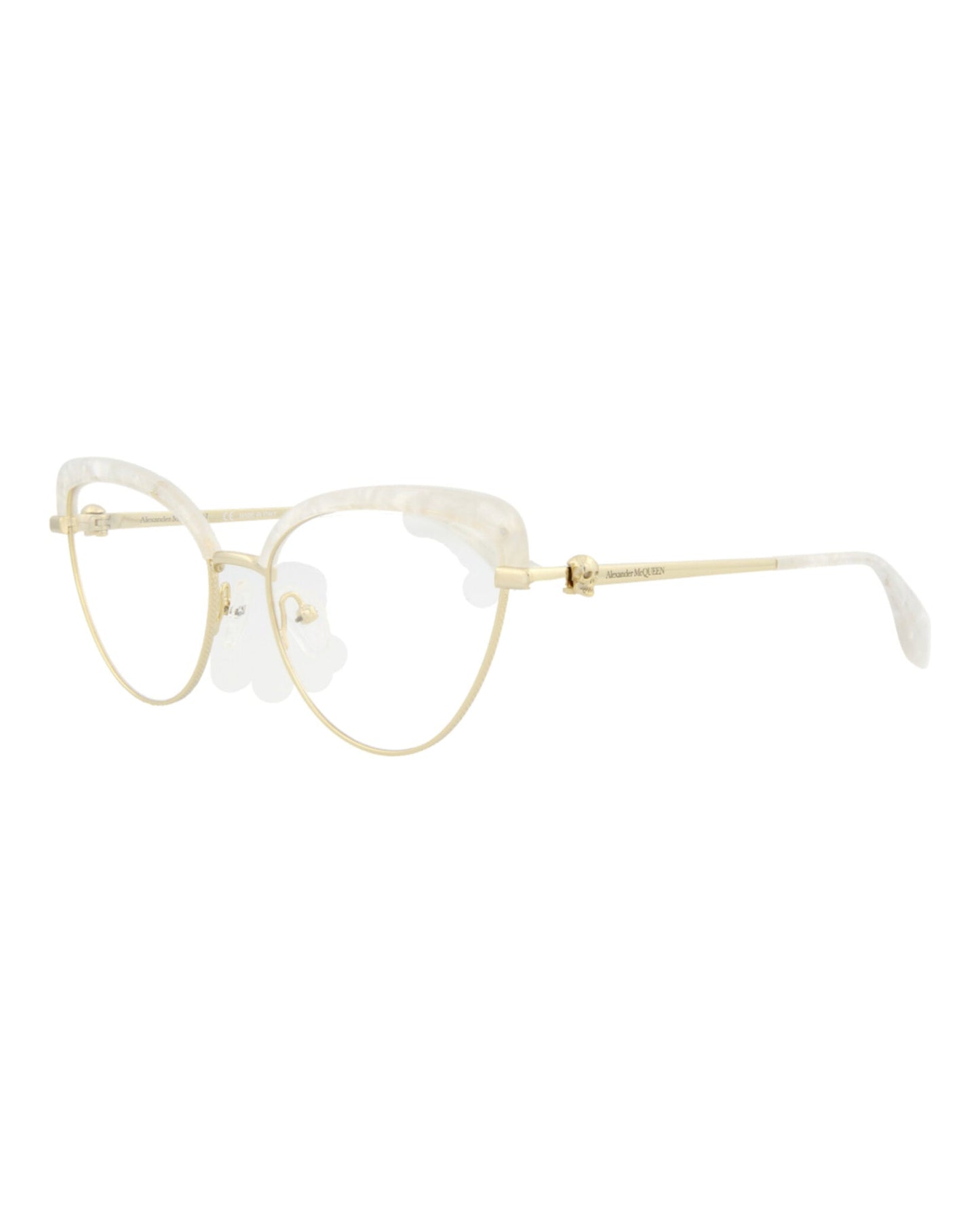 Alexander McQueen Cat Eye-Frame Metal Optical Frames