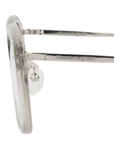 Alexander McQueen Round-Frame Acetate Optical Frames