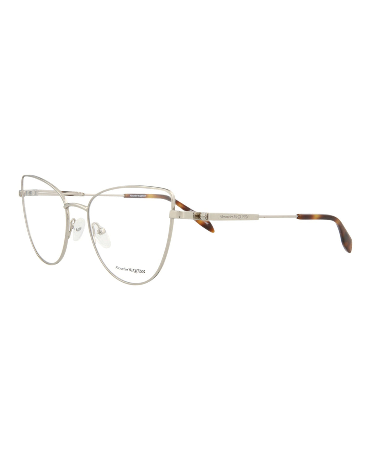 Alexander McQueen Cat Eye-Frame Metal Optical Frames