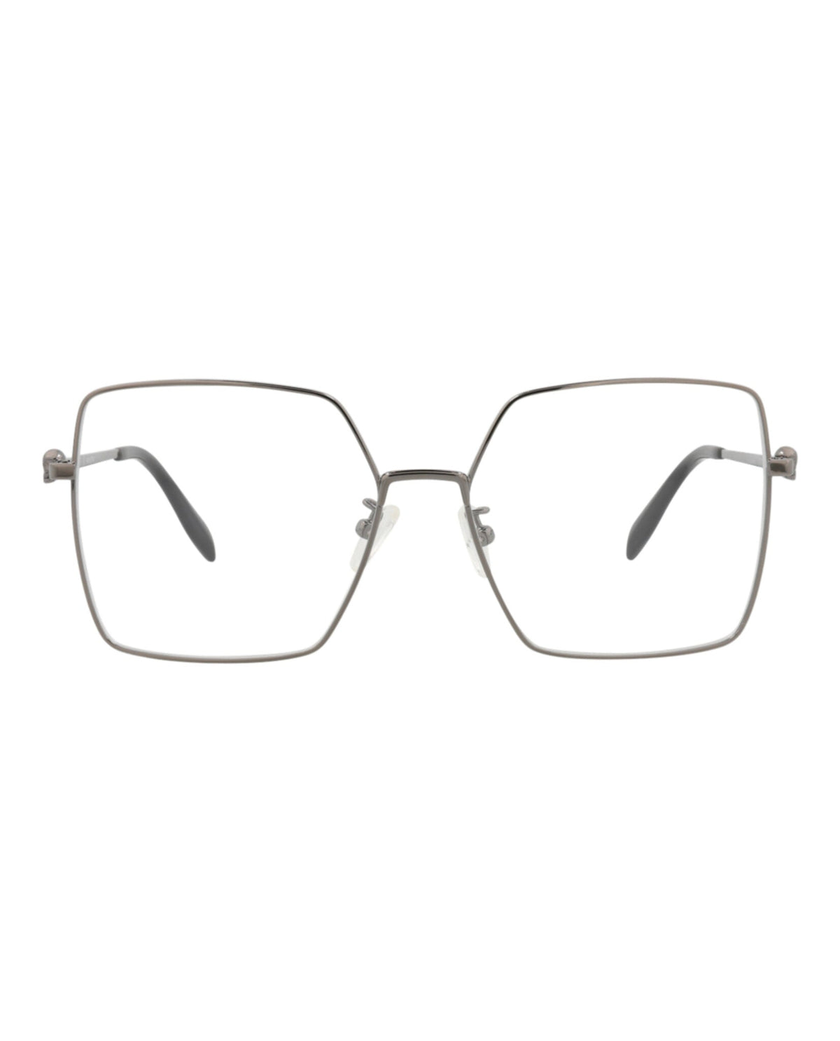 Alexander McQueen Square-Frame Metal Optical Frames