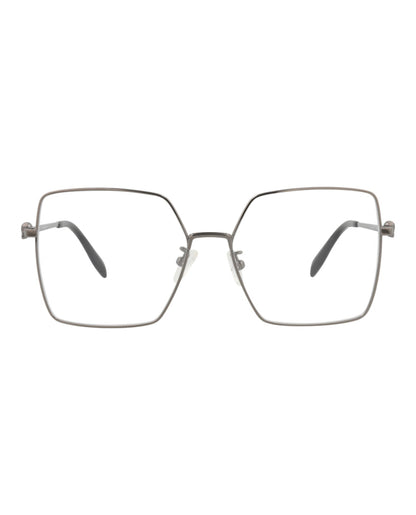 Alexander McQueen Square-Frame Metal Optical Frames