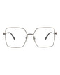 Alexander McQueen Square-Frame Metal Optical Frames