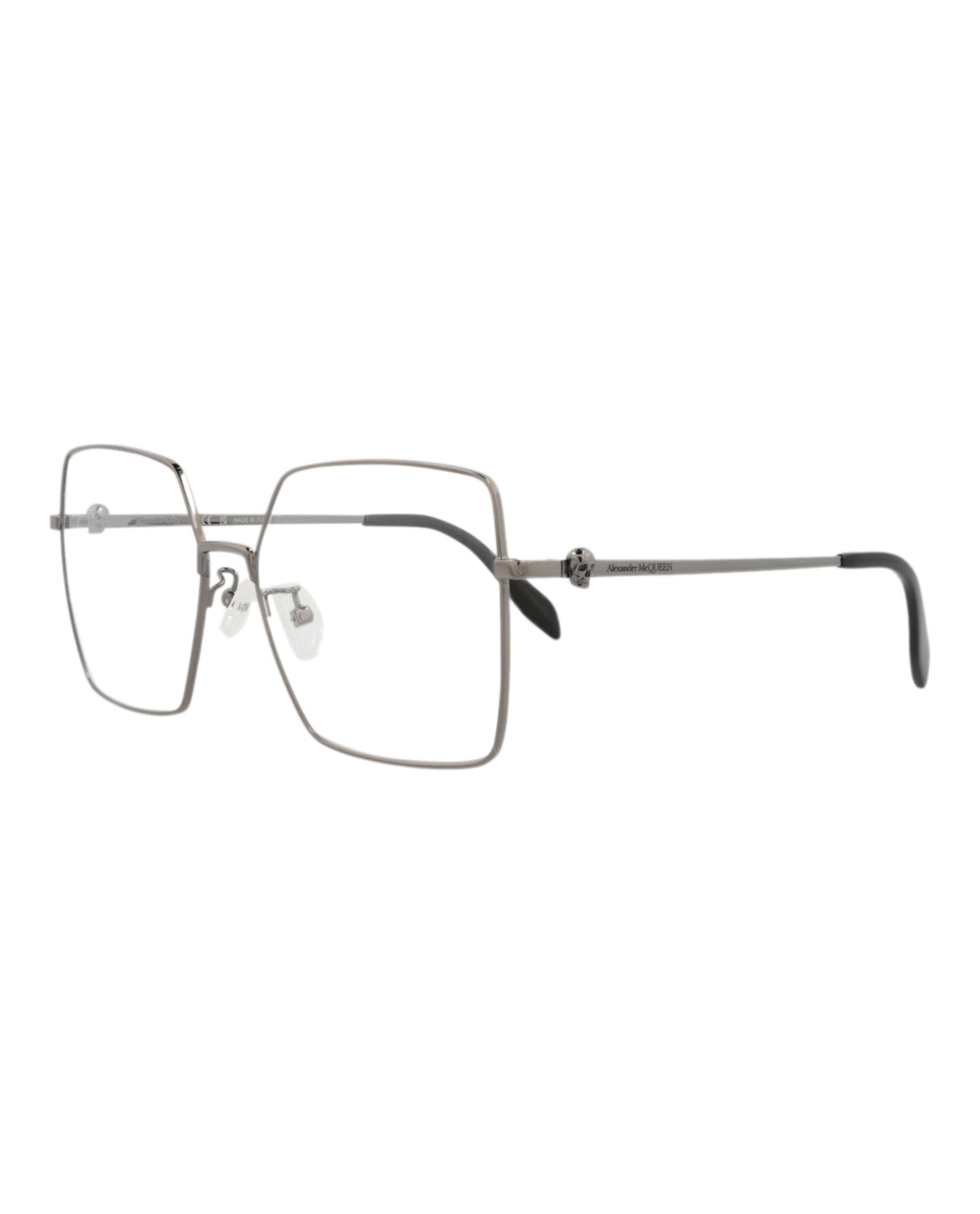 Alexander McQueen Square-Frame Metal Optical Frames