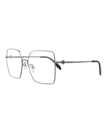 Alexander McQueen Square-Frame Metal Optical Frames