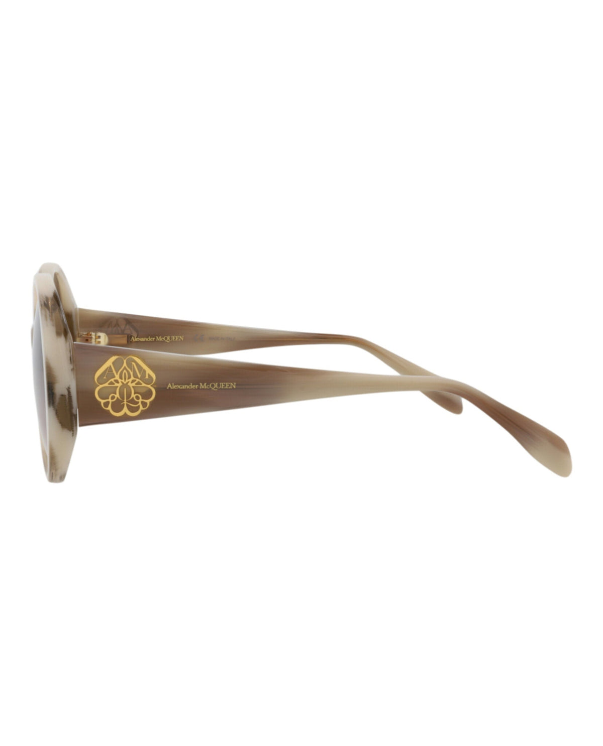 Alexander McQueen Round-Frame Acetate Sunglasses