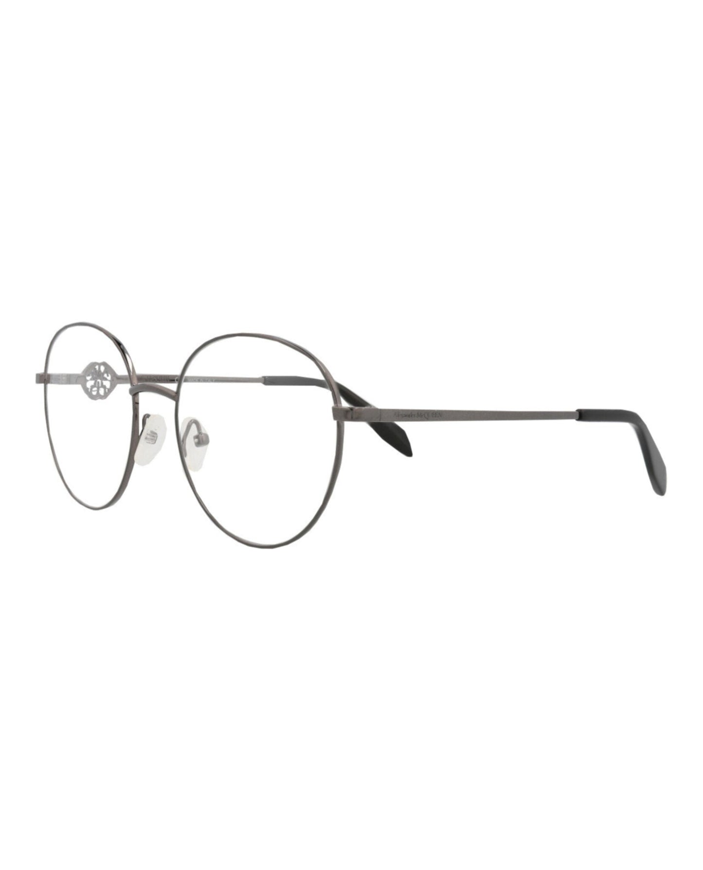 Alexander McQueen Round-Frame Metal Optical Frames