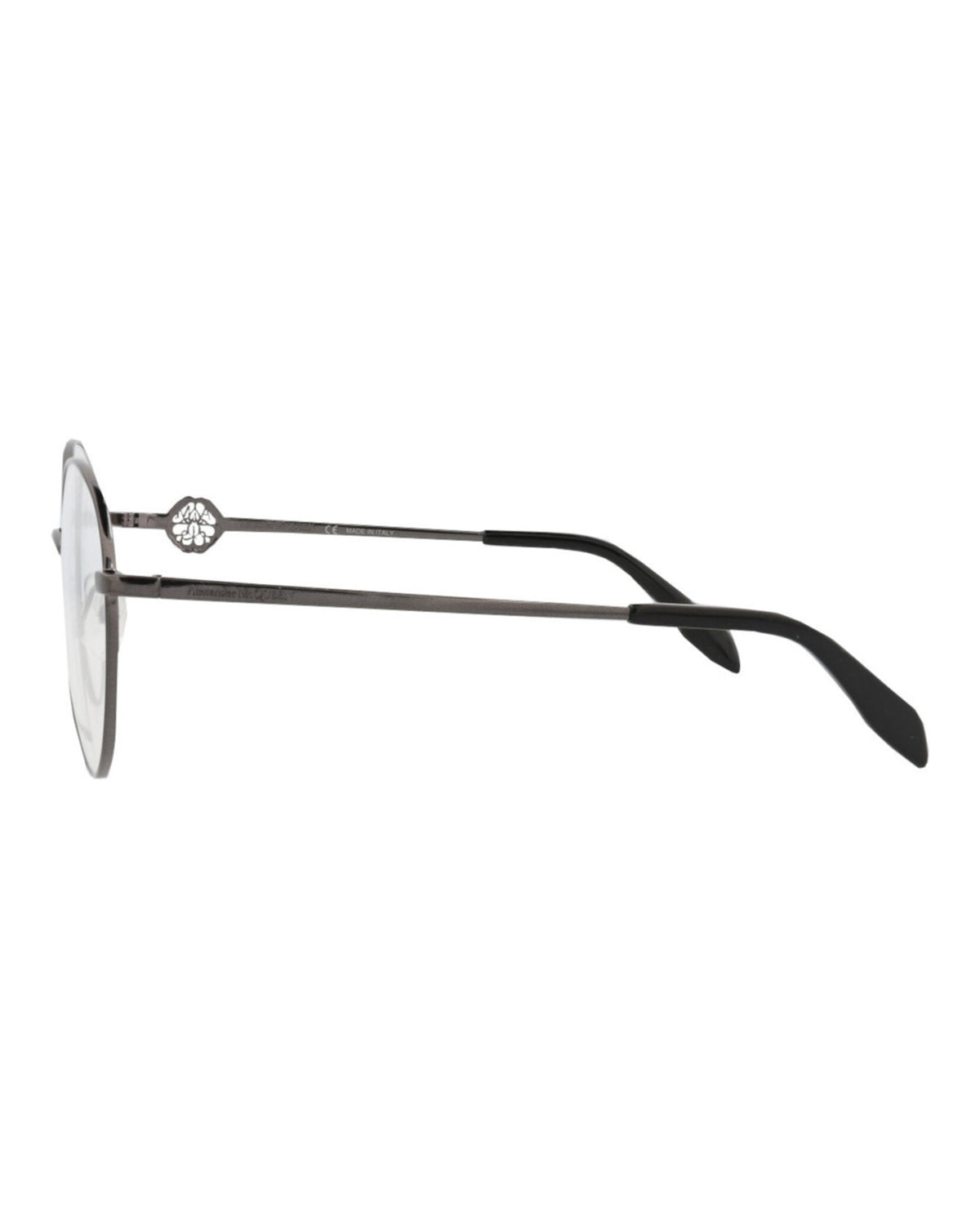 Alexander McQueen Round-Frame Metal Optical Frames