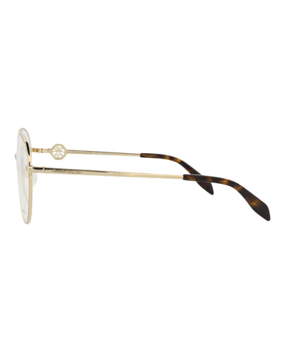 Alexander McQueen Round-Frame Metal Optical Frames