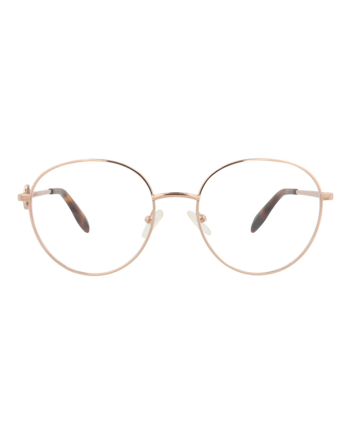 Alexander McQueen Round-Frame Metal Optical Frames