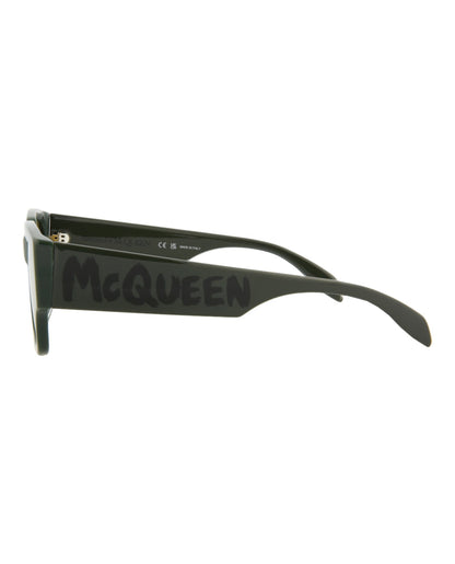 Alexander McQueen Women's Square/Rectangle-Frame Acetate Sunglasses