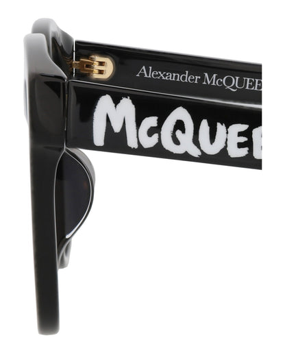 Alexander McQueen Square-Frame Acetate Sunglasses