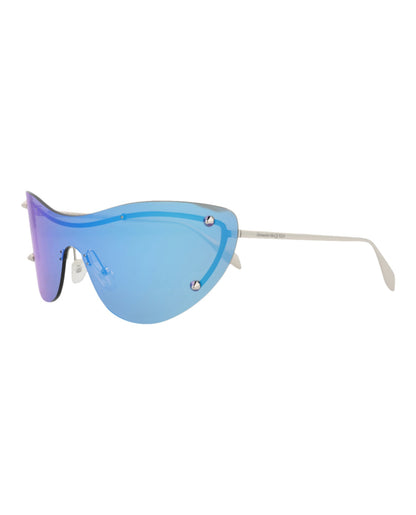 Alexander McQueen Cat Eye-Frame Metal Sunglasses