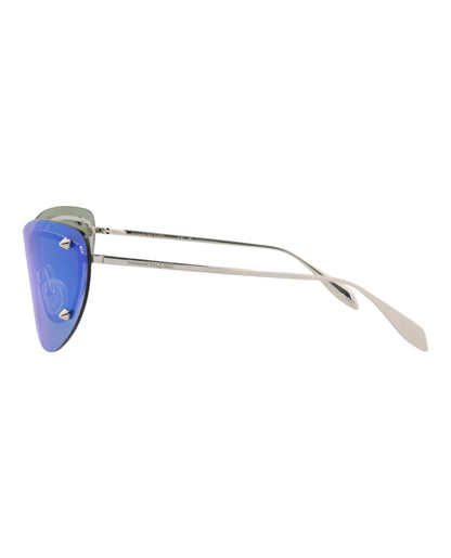 Alexander McQueen Cat Eye-Frame Metal Sunglasses